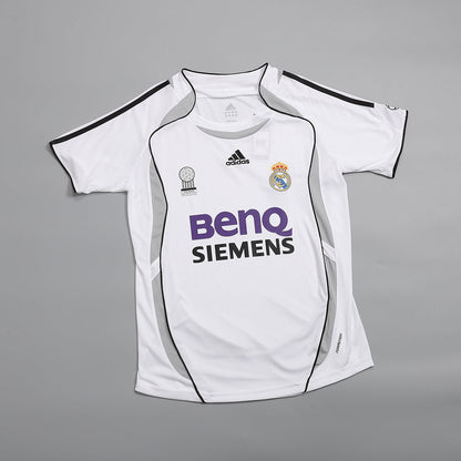 Tricouri Fotbal Vintage Real Madrid SERGIO RAMOS #4 Acasă 2006/07