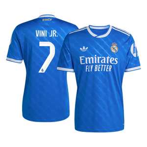 Tricouri Fotbal Real Madrid VINI JR. #7 Treilea 2025/26