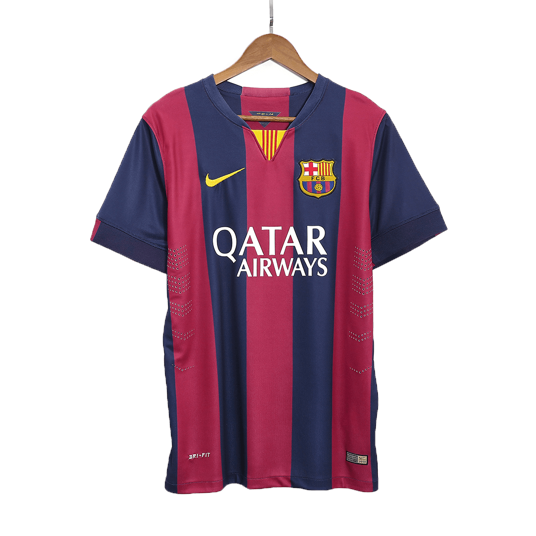 Tricouri Fotbal Vintage Barcelona Acasă 2014/15