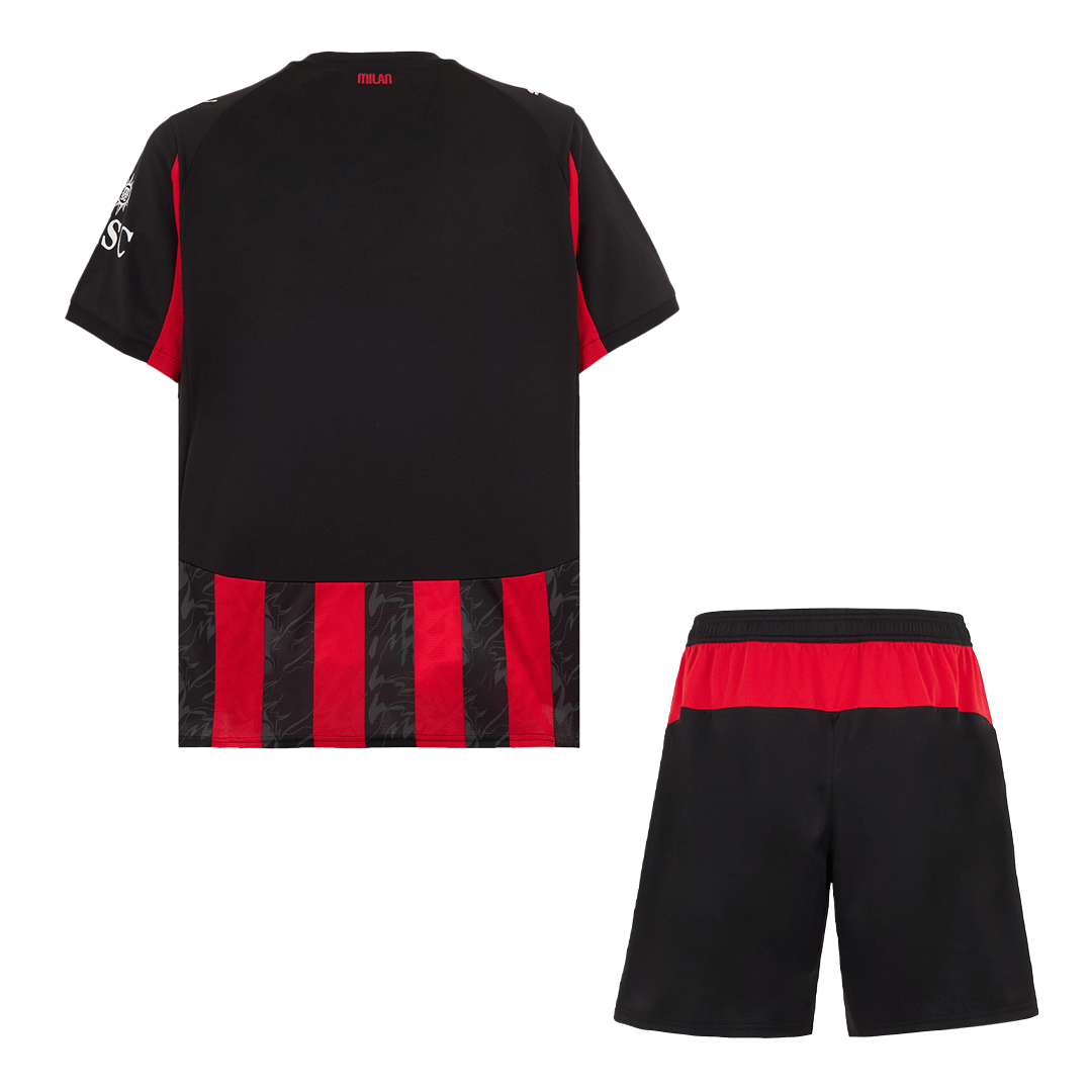 Conjunto AC Milan 2025/26 Primera Equipación (Camiseta + Pantalón Corto)-Camisetas Pasion Shop