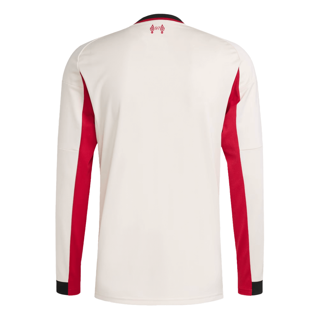 Camiseta Manga Larga Liverpool 2025/26 Segunda Equipación-Versión Hincha-Camisetas Pasion Shop
