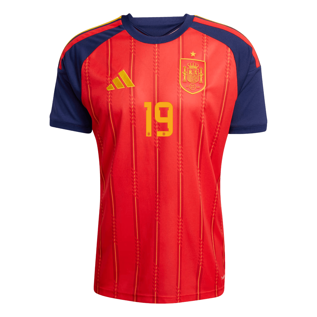 Camiseta LAMINE YAMAL #19 Spain 2026 Primera Equipación Copa del Mundo - Version Hincha - Calidad premium