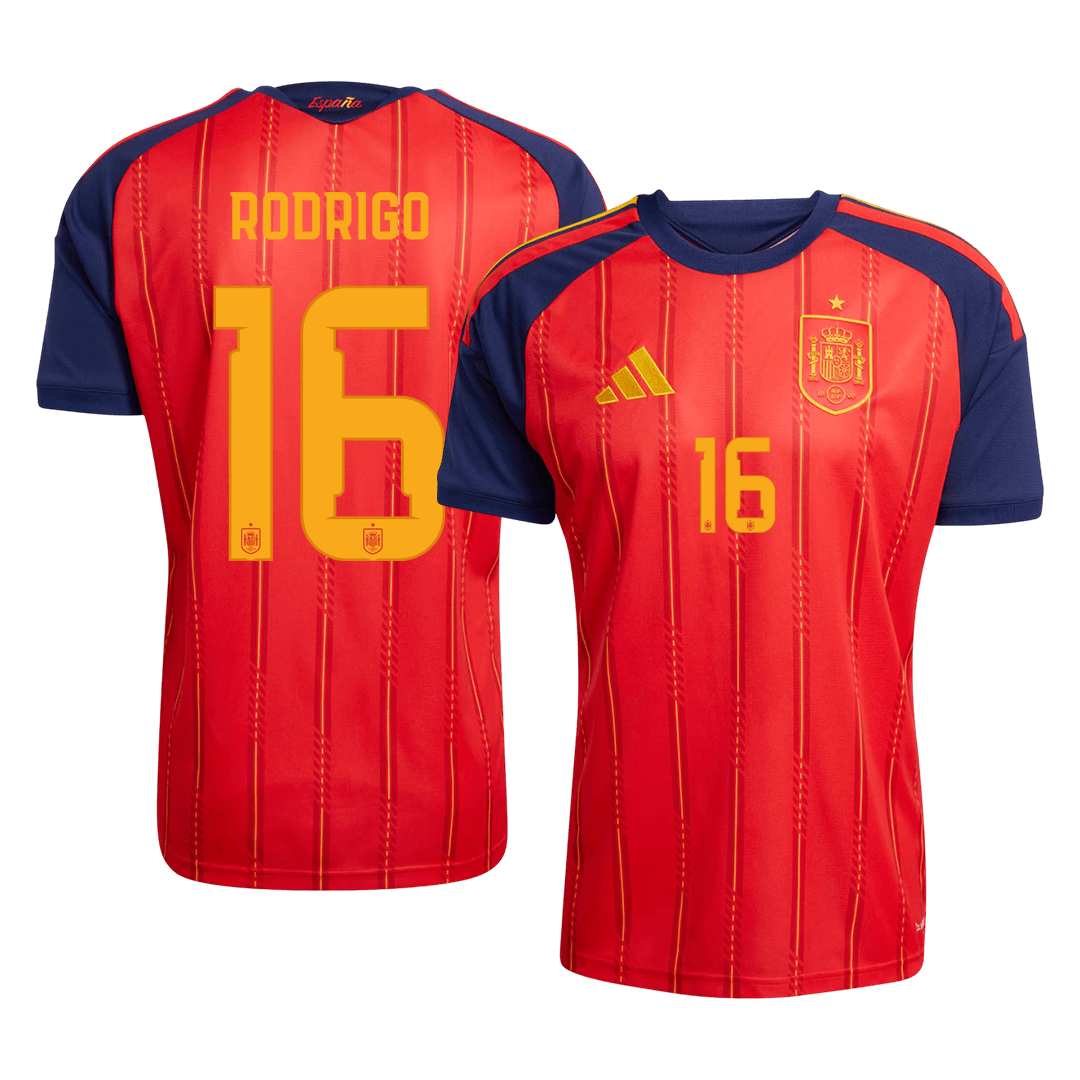 Camiseta RODRIGO #16 Spain 2026 Primera Equipación Copa del Mundo - Version Hincha - Calidad premium