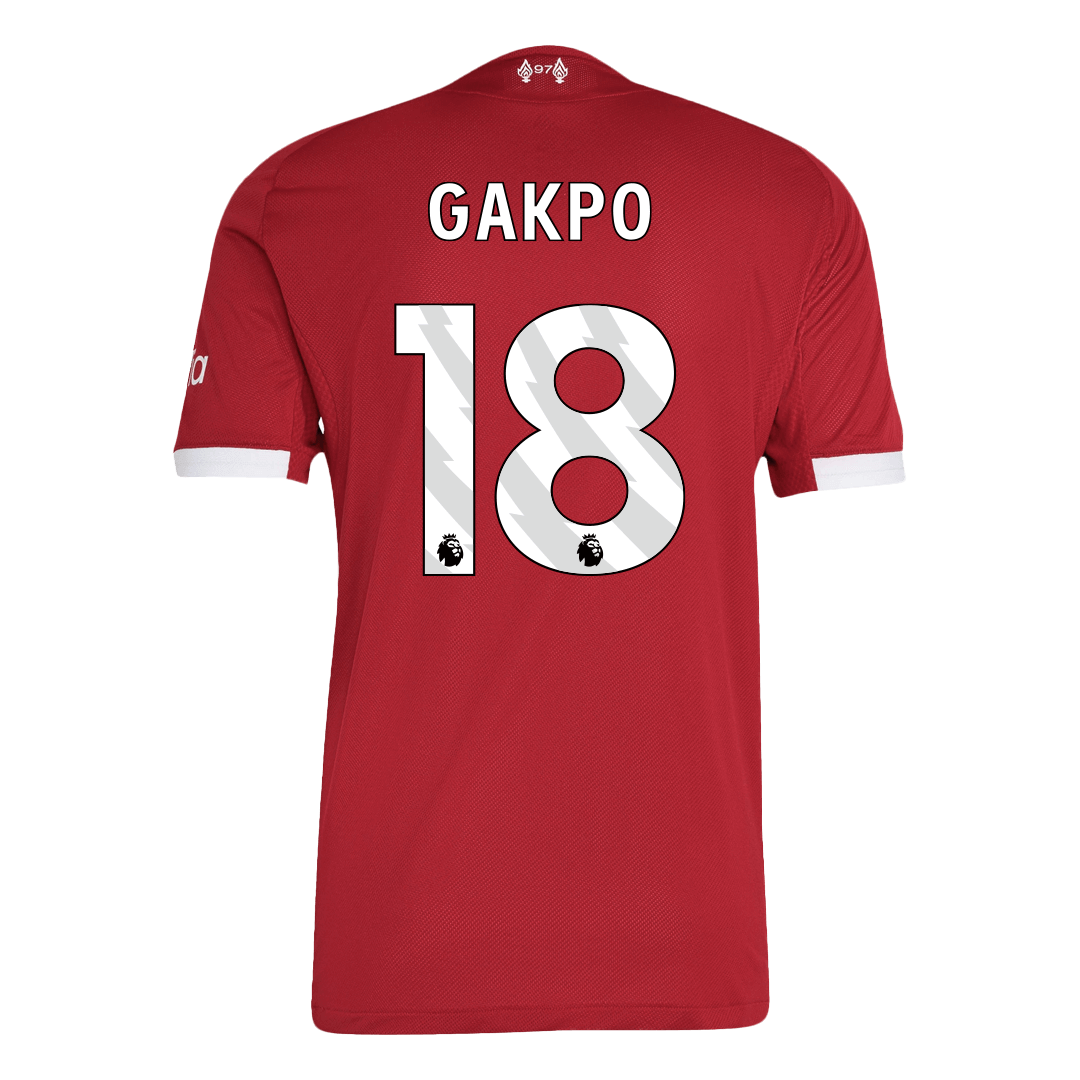 Camiseta Auténtica GAKPO #18 Liverpool 2025/26 Primera Equipación - Version Jugador