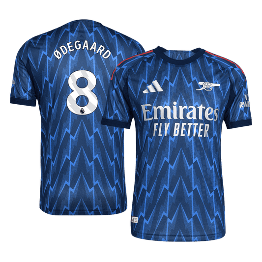 Camiseta Auténtica ØDEGAARD #8 Arsenal 2025/26 Segunda Equipación-Versión Jugador