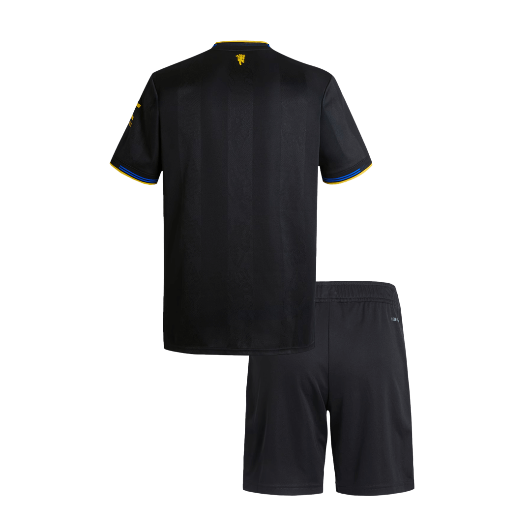 Conjunto Infantil Manchester United 2025/26 Tercera Equipación-Camisetas Pasion Shop