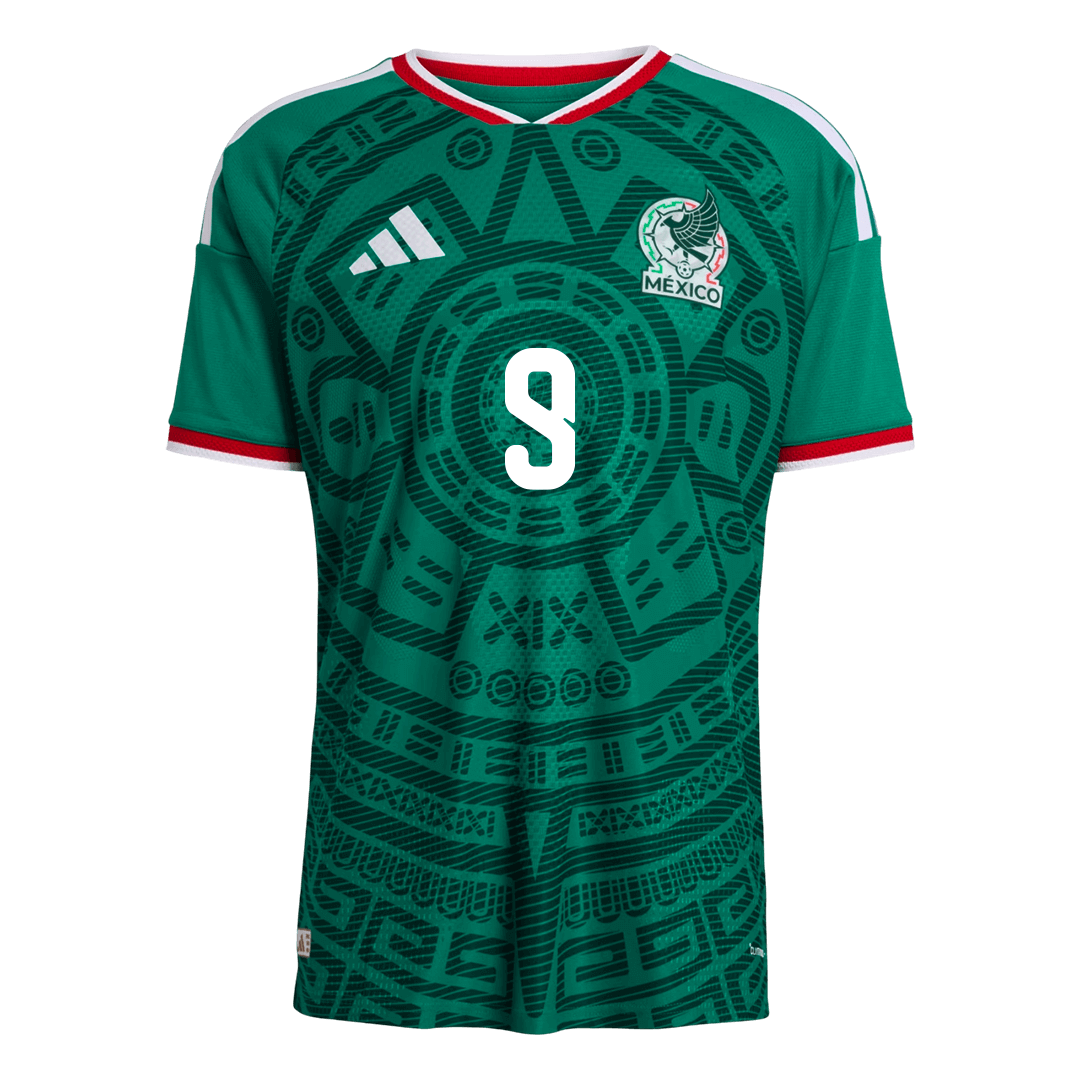 Camiseta Auténtica Raúl #9 Mexico 2026 Primera Equipación Copa del Mundo - Version Jugador
