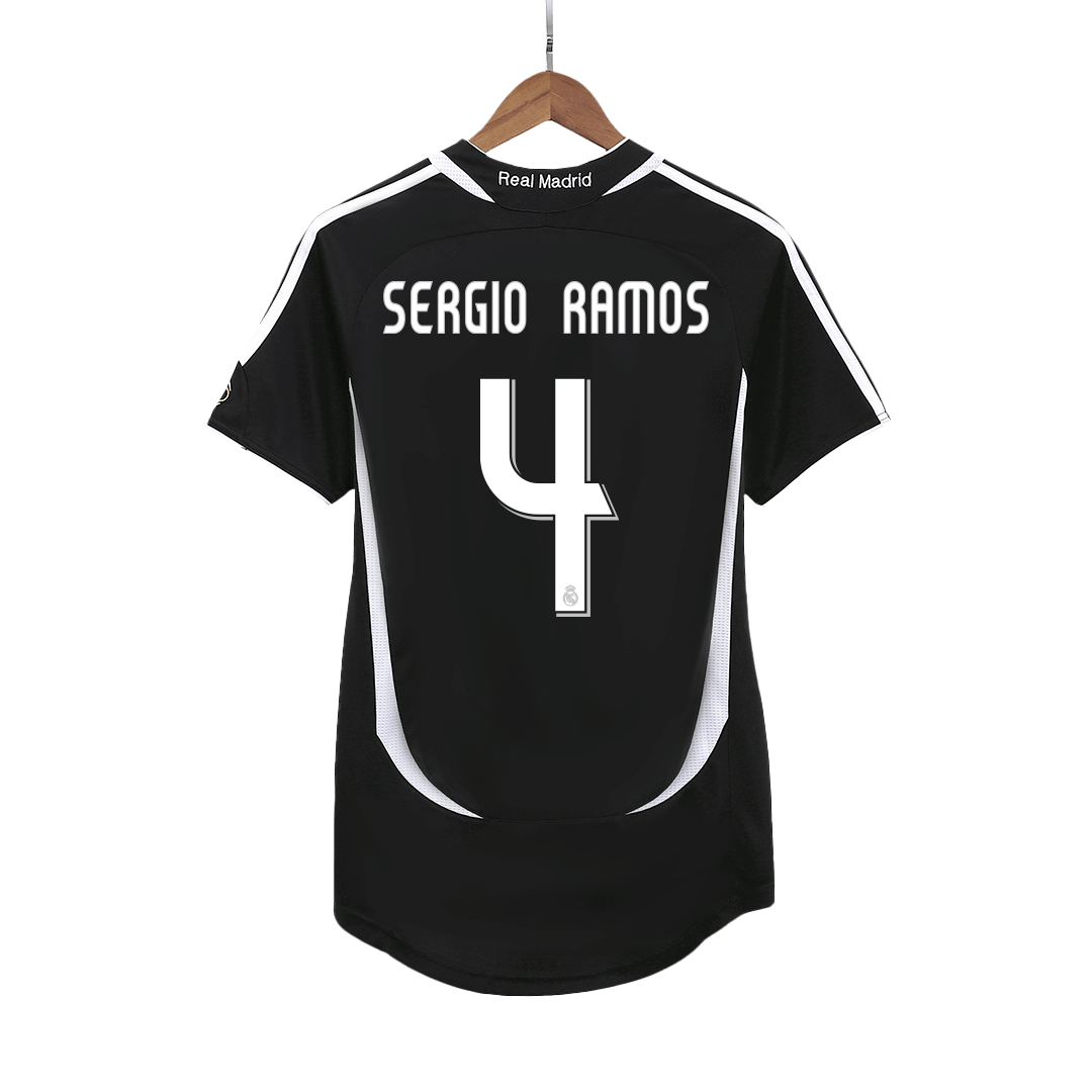 Retro 2006/07 SERGIO RAMOS #4 Real Madrid Segunda Equipación camiseta de fútbol 2025/26