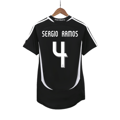 Retro 2006/07 SERGIO RAMOS #4 Real Madrid Segunda Equipación camiseta de fútbol 2025/26
