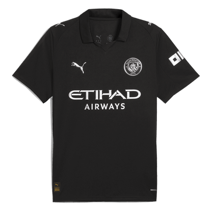Camiseta HAALAND #9 Manchester City 2025/26 Segunda Equipación-Versión Hincha