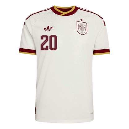 Camiseta Auténtica PEDRI #20 Spain 2026 Segunda Equipación Copa del Mundo - Version Jugador