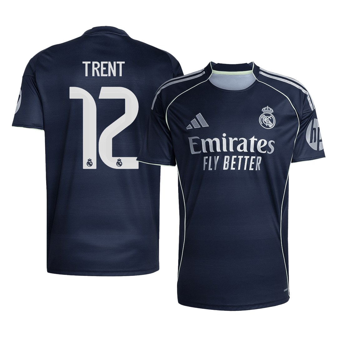 Calidad Premium Camiseta TRENT #12 Real Madrid 2025/26 Segunda Equipación-Versión Hincha