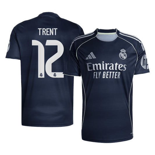 Calidad Premium Camiseta TRENT #12 Real Madrid 2025/26 Segunda Equipación-Versión Hincha