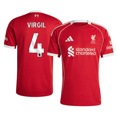 Camiseta VIRGIL #4 Liverpool 2025/26 Primera Equipacion - Version Hincha