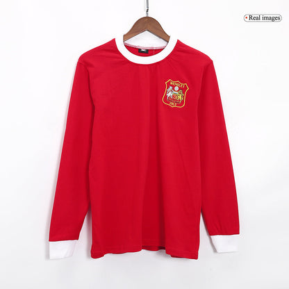 Tricouri Fotbal Vintage Manchester United 1963 Mânecă Lungă Final