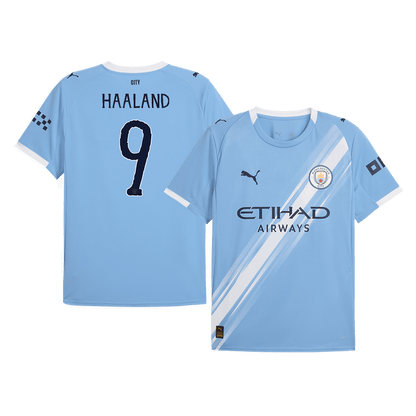 Camiseta HAALAND #9 Manchester City 2025/26 Copa Mundial de Clubes Primera Equipación Hombre - Versi