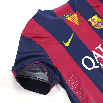 Tricouri Fotbal Vintage Barcelona Acasă 2014/15