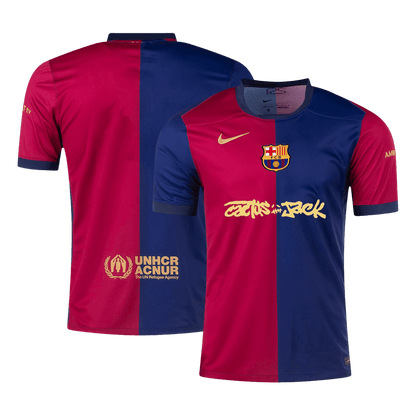 Camiseta Barcelona X Travis Scott 2024/25 Primera Equipación Hombre - Versión Hincha