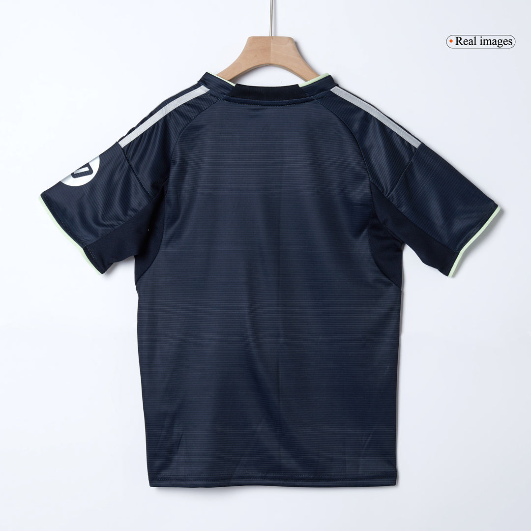 Conjunto Infantil Completo Real Madrid 2025/26 Segunda Equipación Kids-Camisetas Pasion Shop