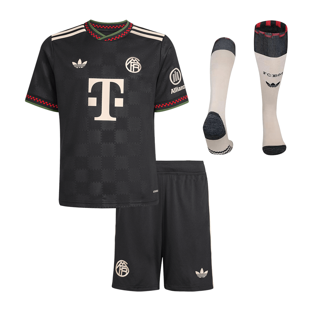Conjunto Infantil Completo Bayern Munich 2025/26 Tercera Equipación Kids camiseta de fútbol