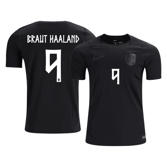 Camiseta BRAUT HAALAND #9 Norway 2026 Segunda Equipación Copa del Mundo - Versión Hincha