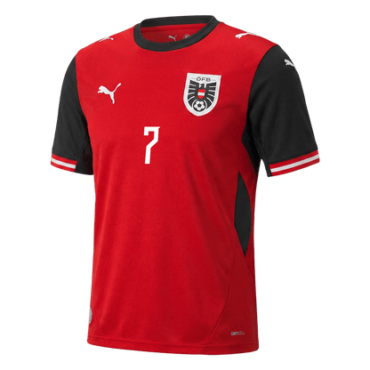 Camiseta ARNAUTOVIC #7 Austria 2026 Primera Equipación Copa del Mundo - Versión Hincha