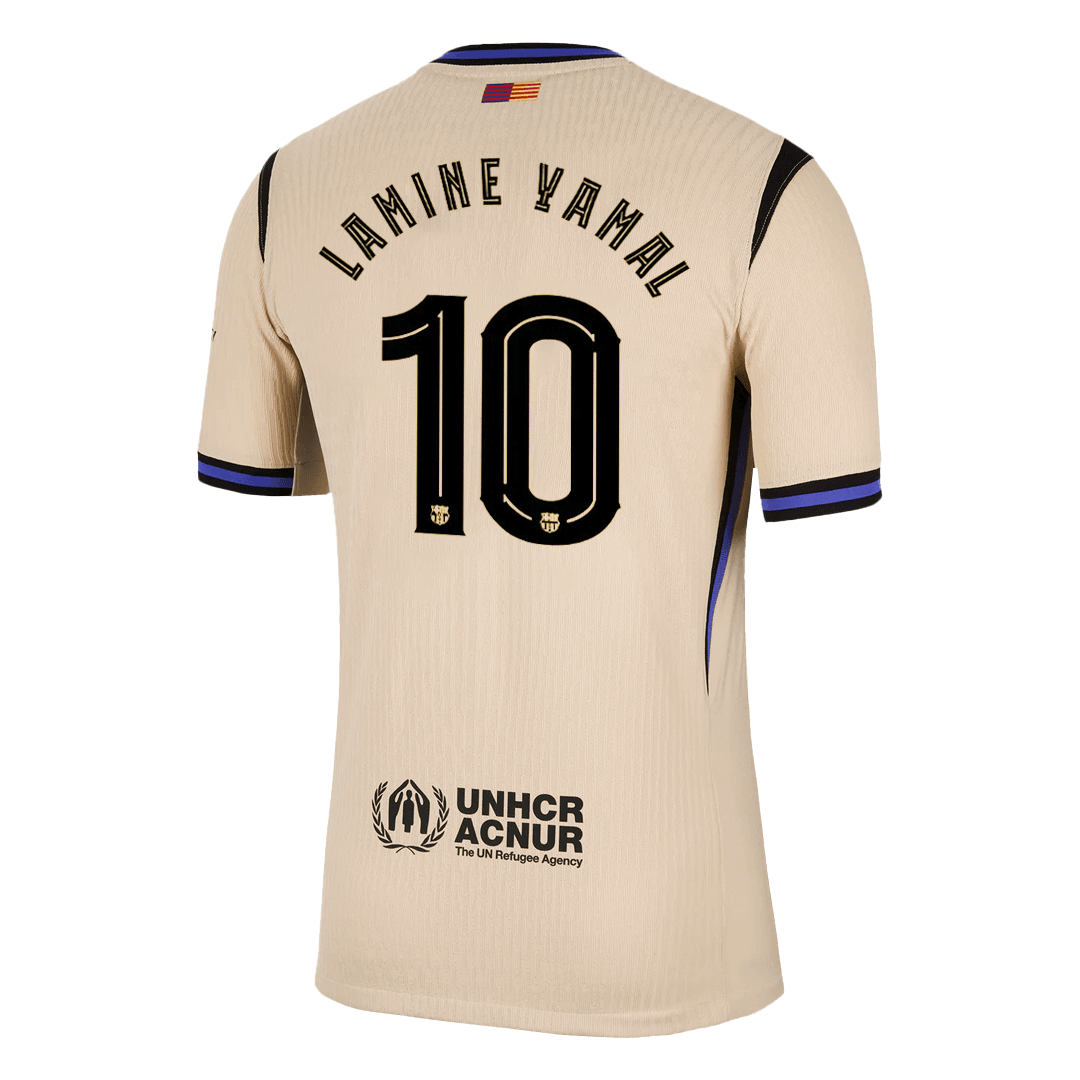 Camiseta Auténtica LAMINE YAMAL #10 Barcelona 2025/26 Segunda Equipación-Versión Jugador-Camisetas Pasion Shop