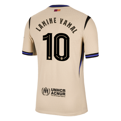 Camiseta Auténtica LAMINE YAMAL #10 Barcelona 2025/26 Segunda Equipación-Versión Jugador-Camisetas Pasion Shop