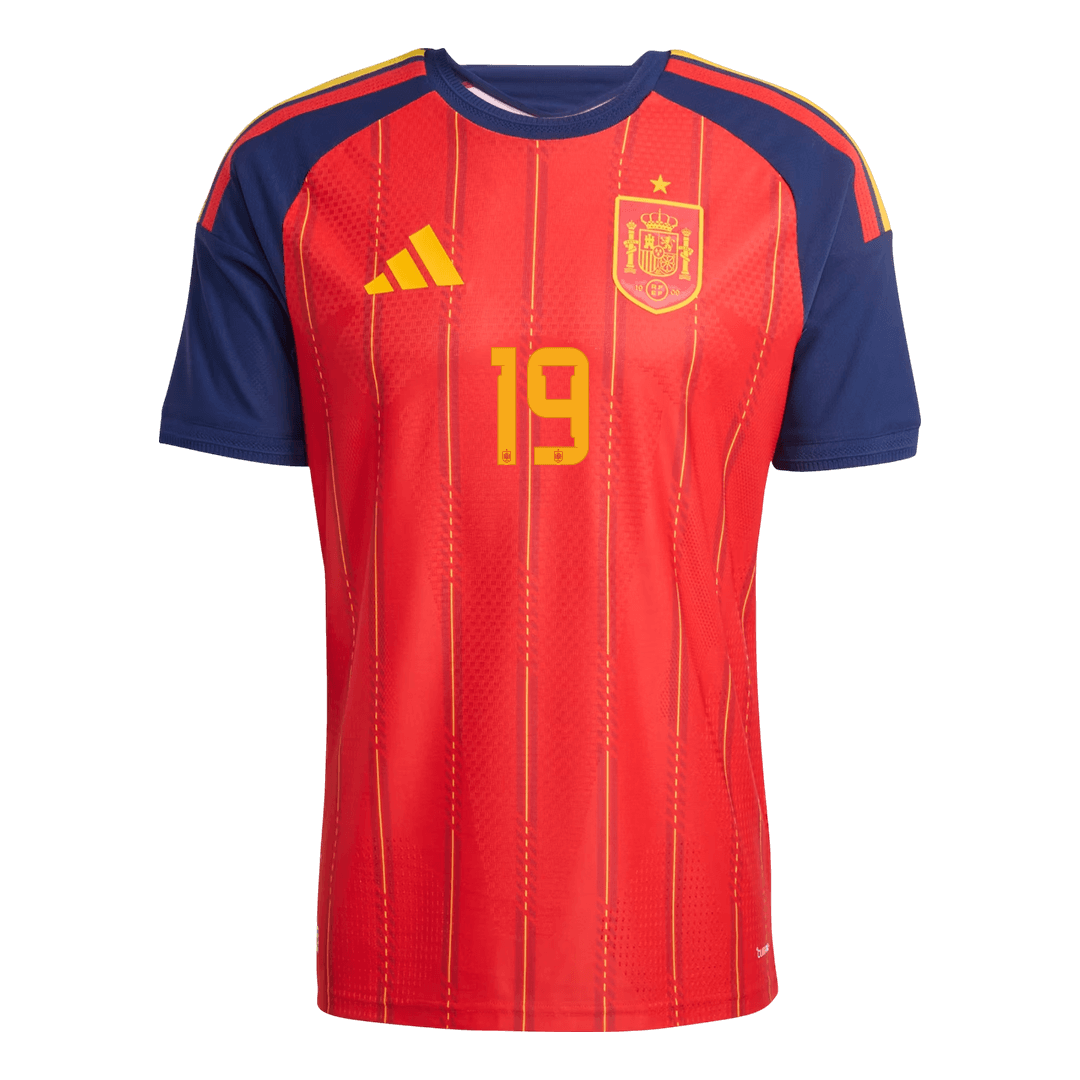 Camiseta Auténtica LAMINE YAMAL #19 Spain 2026 Primera Equipación Copa del Mundo - Version Jugador