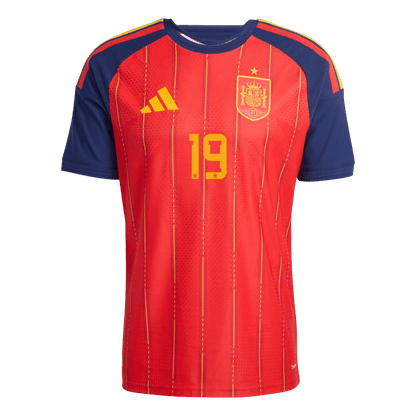 Camiseta Auténtica LAMINE YAMAL #19 Spain 2026 Primera Equipación Copa del Mundo - Version Jugador