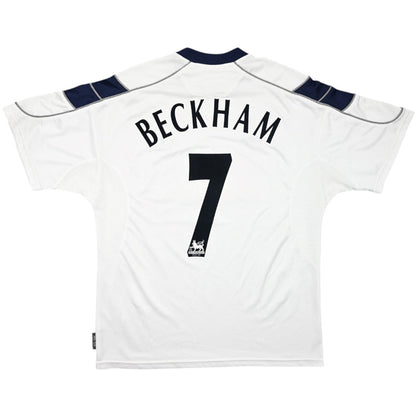 Tricouri Fotbal Vintage Manchester United BECKHAM #7 Deplasare 2000/01