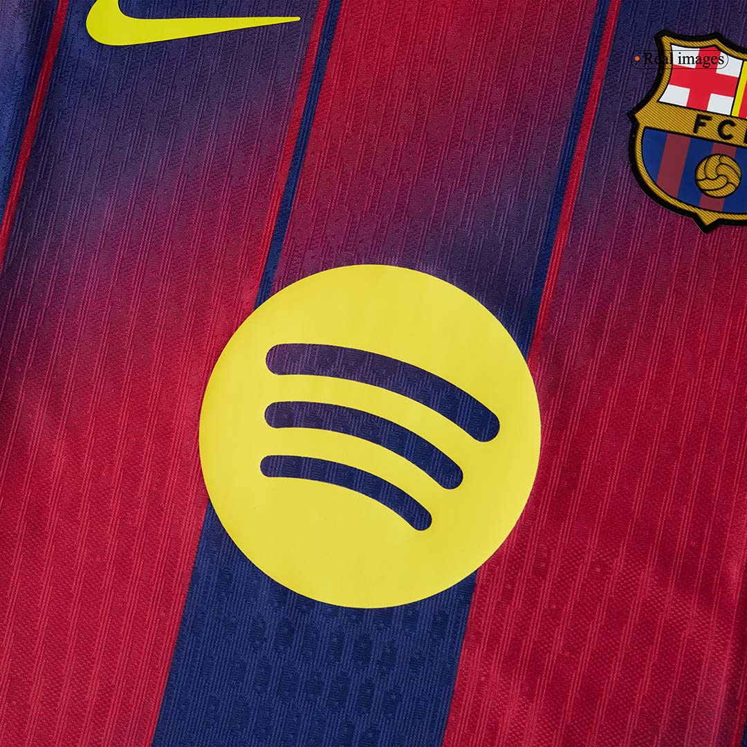 Camiseta Auténtica LAMINE YAMAL #10 Barcelona 2025/26 Primera Equipación - Version Jugador