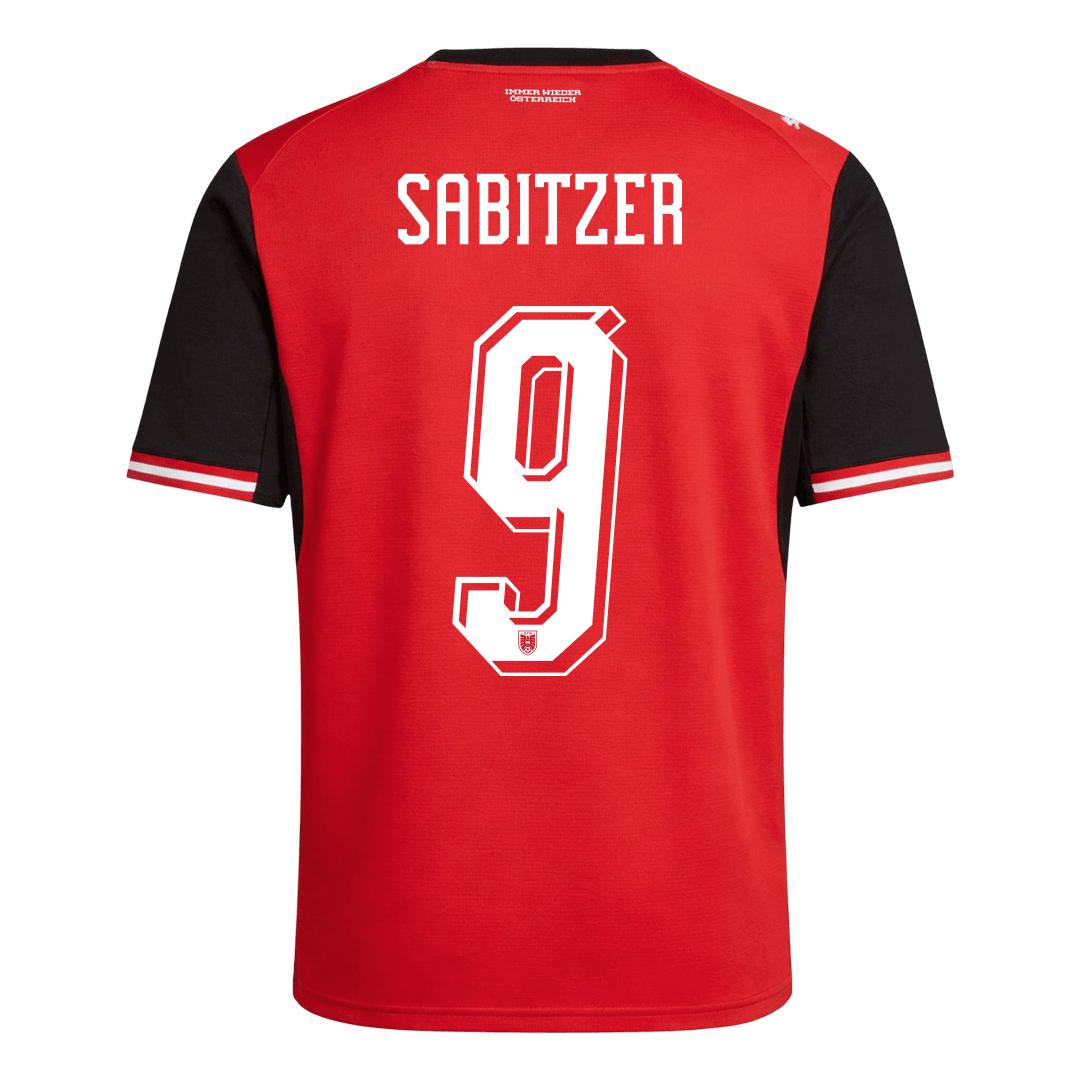 Camiseta SABITZER #9 Austria 2026 Primera Equipación Copa del Mundo - Versión Hincha