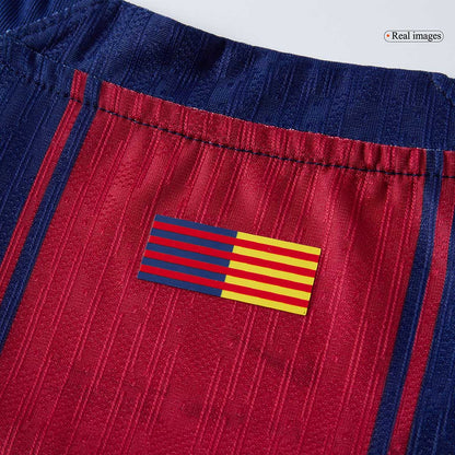Camiseta Auténtica LAMINE YAMAL #10 Barcelona 2025/26 Primera Equipación - Version Jugador
