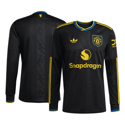 Camiseta Manga Larga Manchester United 2025/26 Tercera Equipación-Versión Hincha-Camisetas Pasion Shop