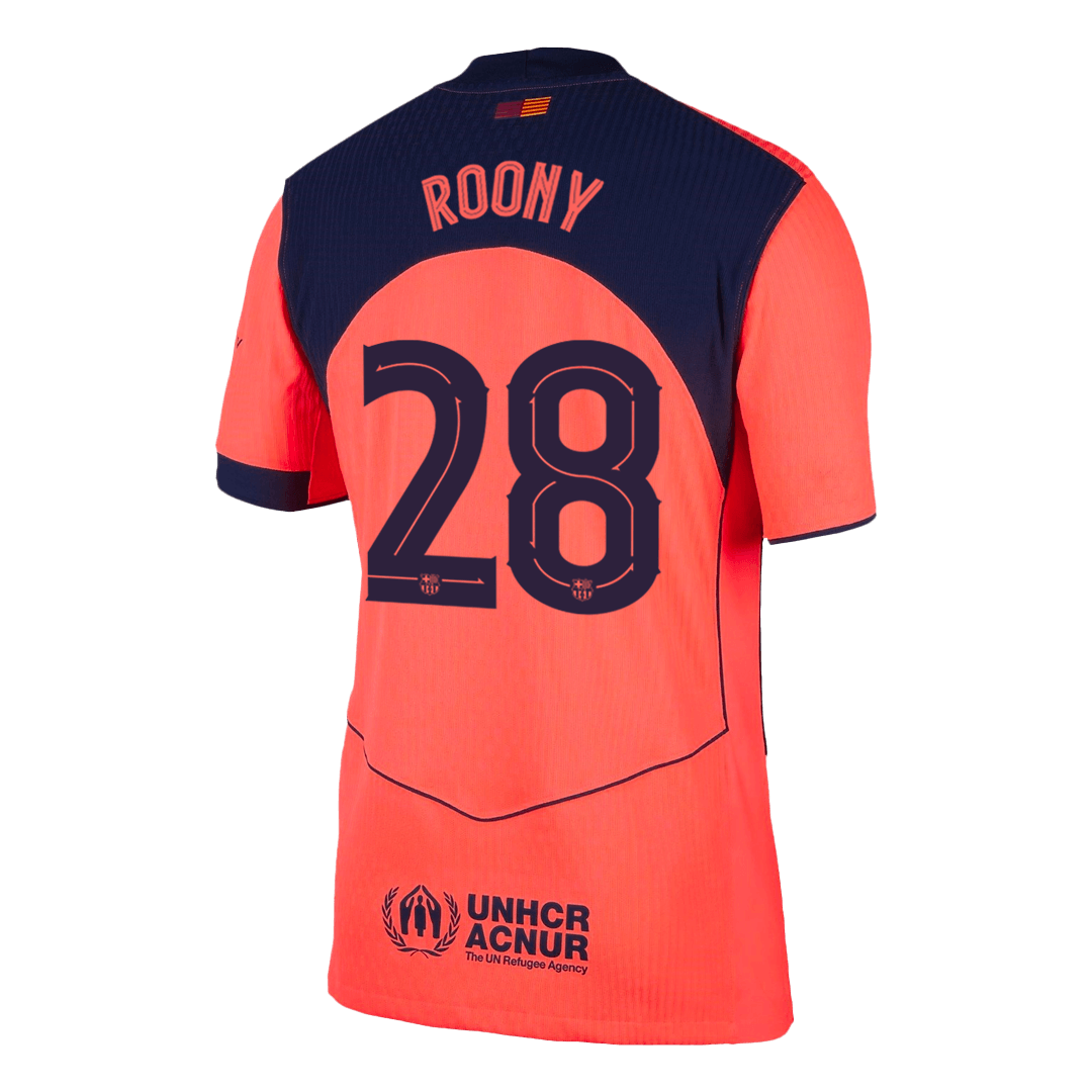 Camiseta Auténtica ROONY #28 Barcelona 2025/26 Tercera Equipación - Version Jugador