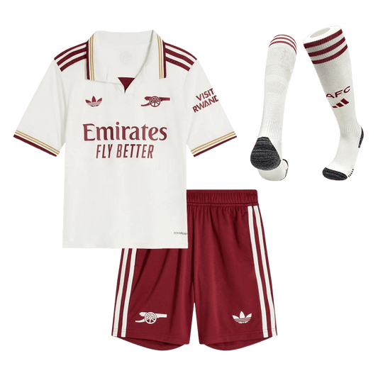 Conjunto Infantil Completo Arsenal 2025/26 Tercera Equipación Kids camiseta de fútbol