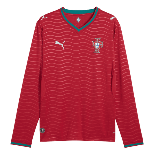 Manga Larga Portugal 2026 Primera Equipación Copa del Mundo -Versión Hincha camiseta de fútbol
