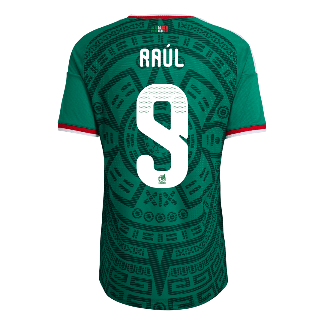 Camiseta Auténtica Raúl #9 Mexico 2026 Primera Equipación Copa del Mundo - Version Jugador