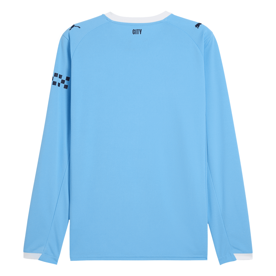 Camiseta Manga Larga Manchester City Primera Equipación 2025/26-Versión Hincha-Camisetas Pasion Shop
