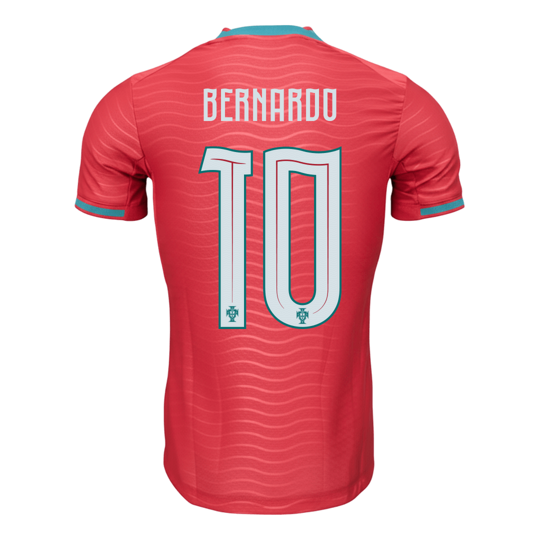 Camiseta Auténtica BERNARDO #10 Portugal 2026 Primera Equipación Copa del Mundo - Version Jugador