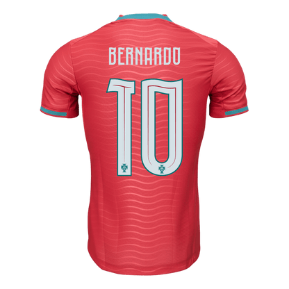 Camiseta Auténtica BERNARDO #10 Portugal 2026 Primera Equipación Copa del Mundo - Version Jugador