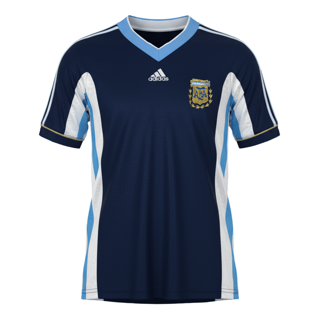 Retro 1998 Argentina Segunda Equipación camiseta de fútbol 2025/26