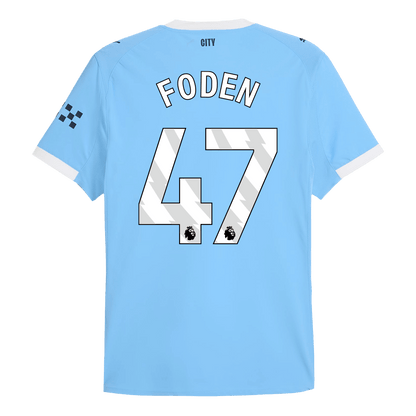 Camiseta Auténtica FODEN #47 Manchester City 2025/26 Primera Equipación-Versión Jugador-Camisetas Pasion Shop