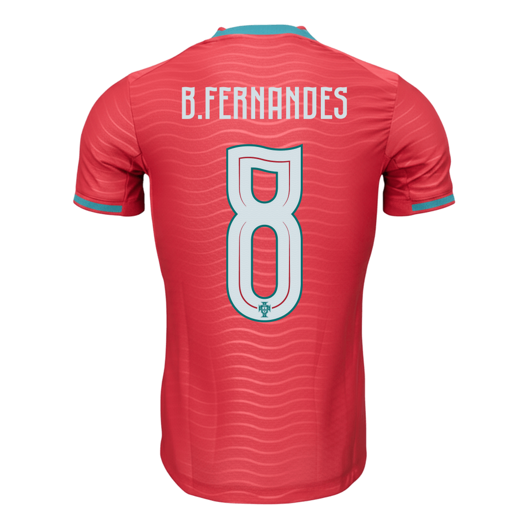 Camiseta Auténtica B.FERNANDES #8 Portugal 2026 Primera Equipación Copa del Mundo - Version Jugador