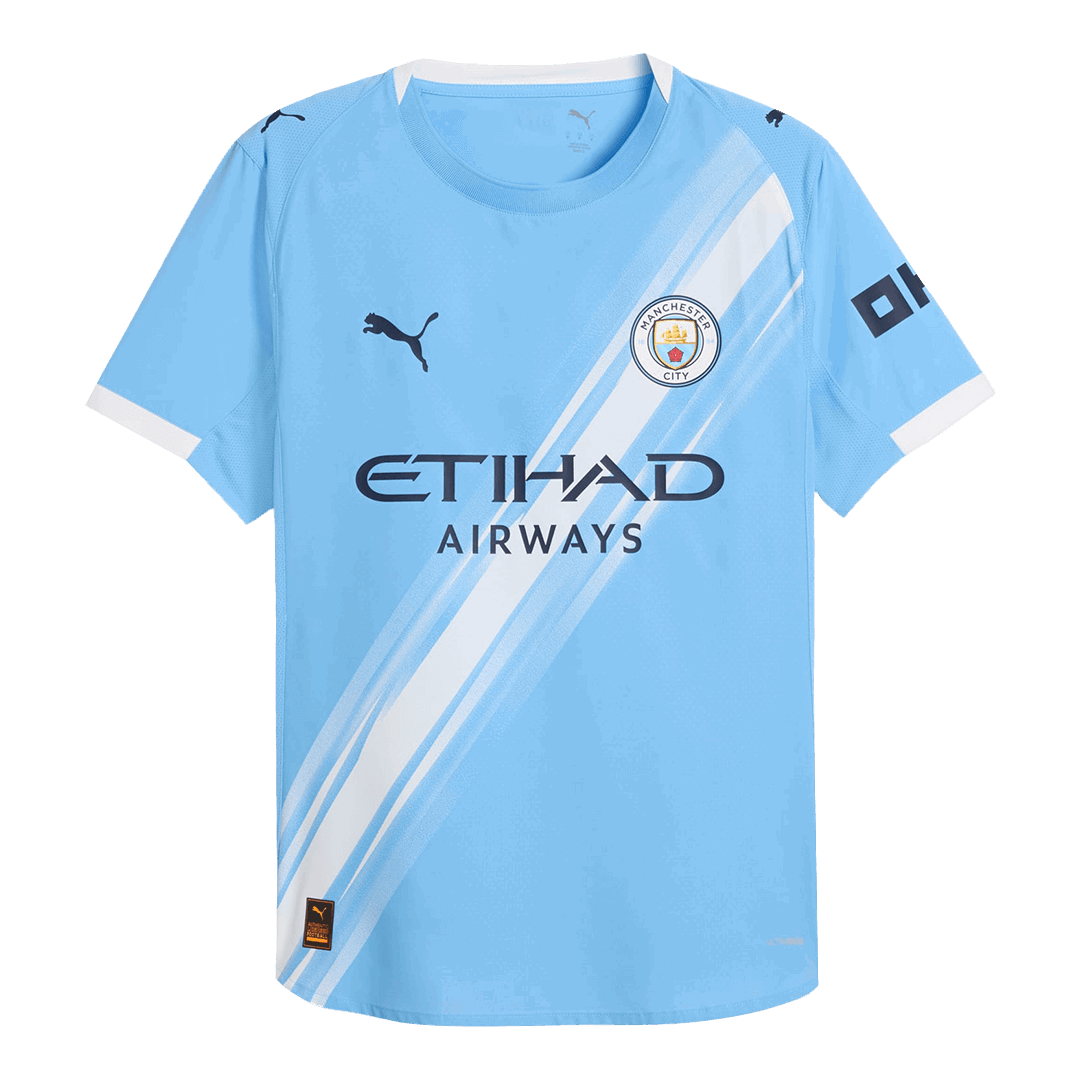 Camiseta Auténtica DE BRUYNE #17 Manchester City 2025/26 Primera Equipación-Versión Jugador