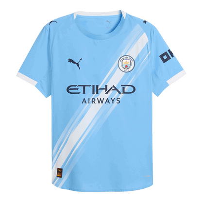 Camiseta Auténtica DE BRUYNE #17 Manchester City 2025/26 Primera Equipación-Versión Jugador