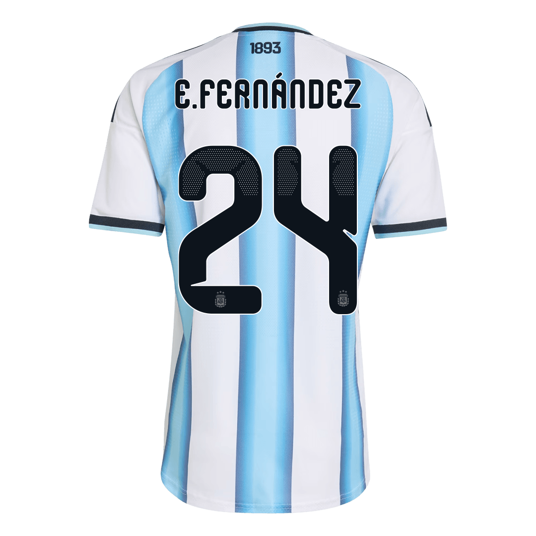 Camiseta Auténtica E. FERNÁNDEZ #24 Argentina 2026 Primera Equipación Copa del Mundo - Version Jugador