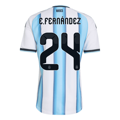 Camiseta Auténtica E. FERNÁNDEZ #24 Argentina 2026 Primera Equipación Copa del Mundo - Version Jugador
