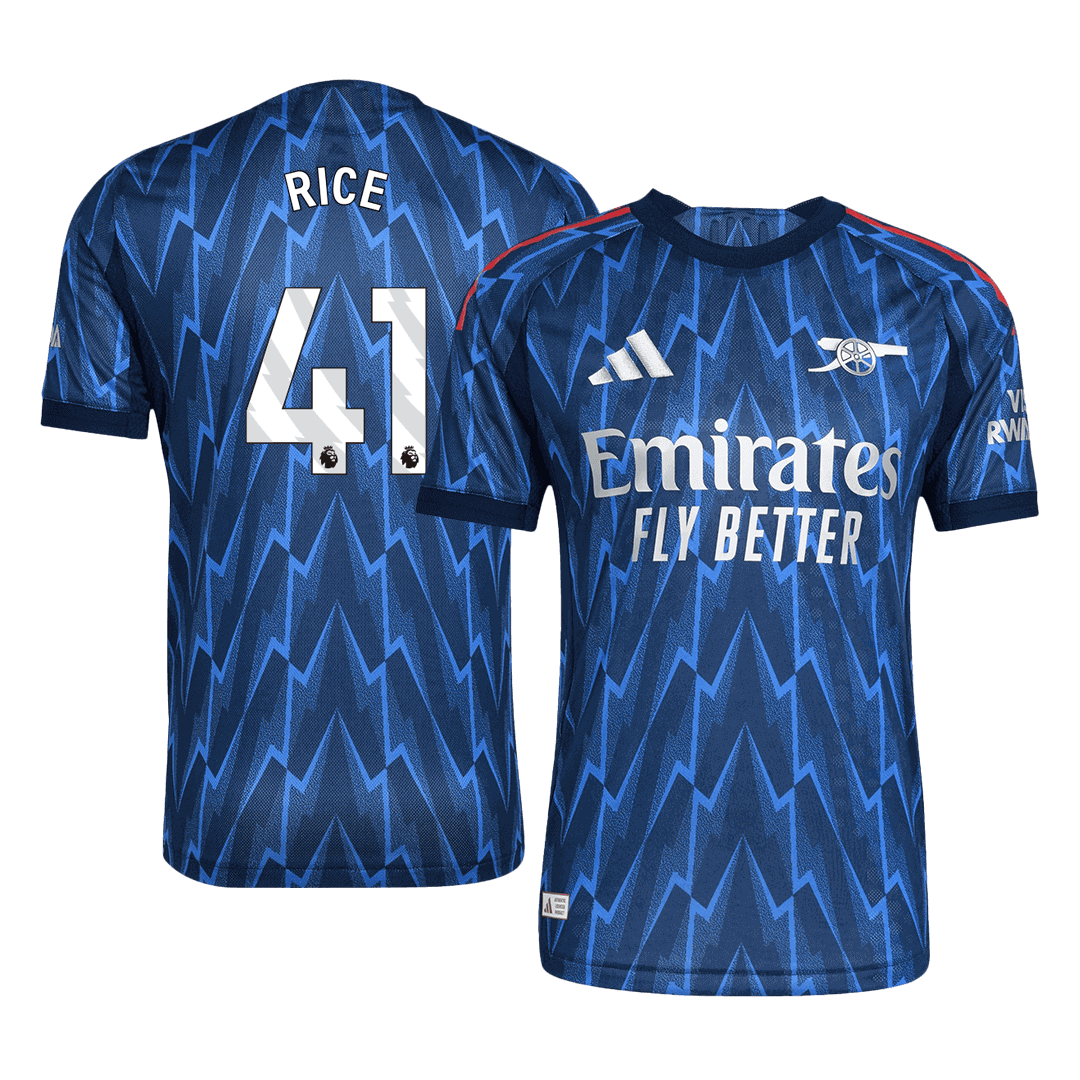 Camiseta Auténtica RICE #41 Arsenal 2025/26 Segunda Equipación-Versión Jugador